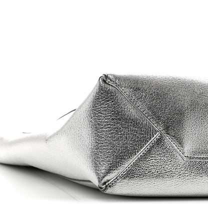 Celine Metallic Grained Calfskin Small Vertical Cabas Silver 8 of 9