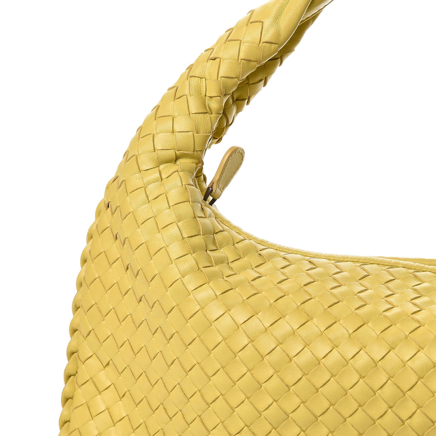 Nappa Intrecciato Medium Veneta Hobo Moutarde