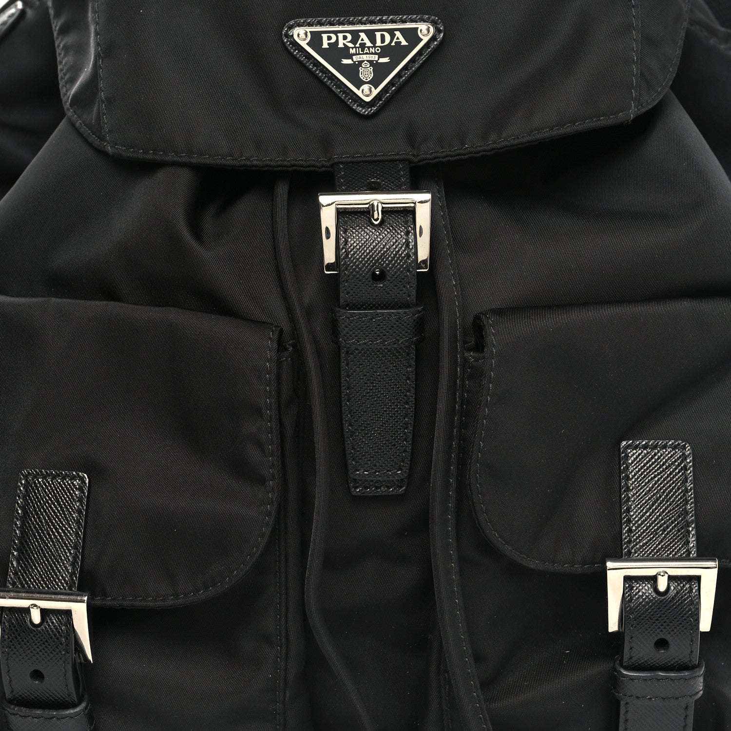Prada Re-Nylon Saffiano Medium Backpack Black 9 of 11