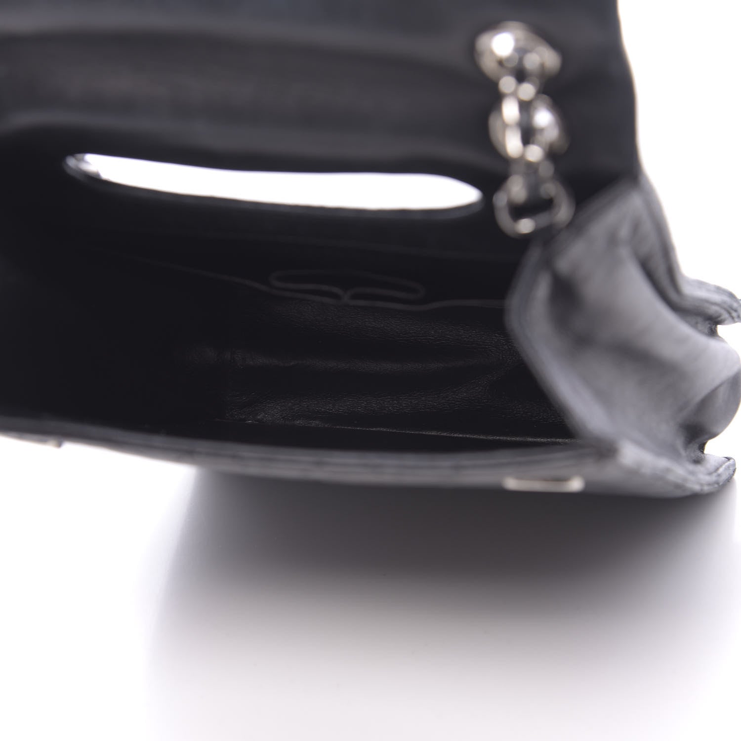 Chanel Lambskin Top Handle Logo Flap Black 4 of 18