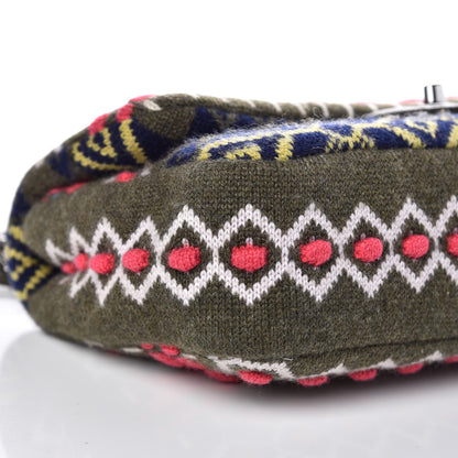 Chanel Cashmere Knit Medium Single Flap Multicolor 9 of 10