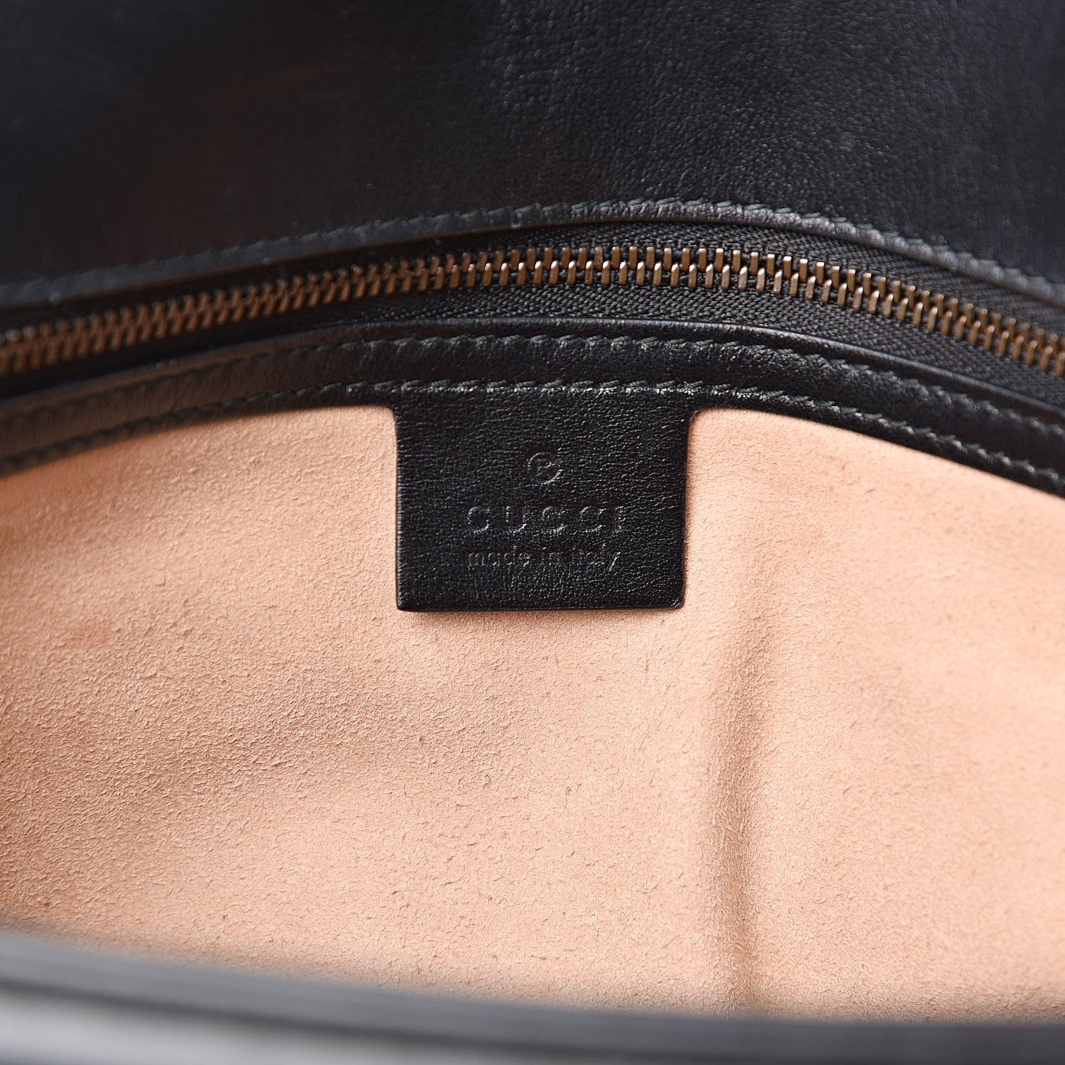 Gucci Calfskin Matelasse Large GG Marmont Shoulder Bag Black 6 of 17