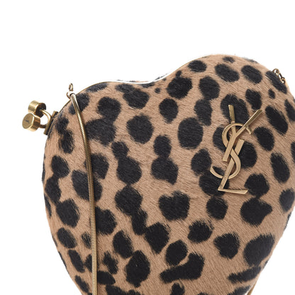 Saint Laurent Pony Hair Leopard Love Box Bag Black 7 of 8