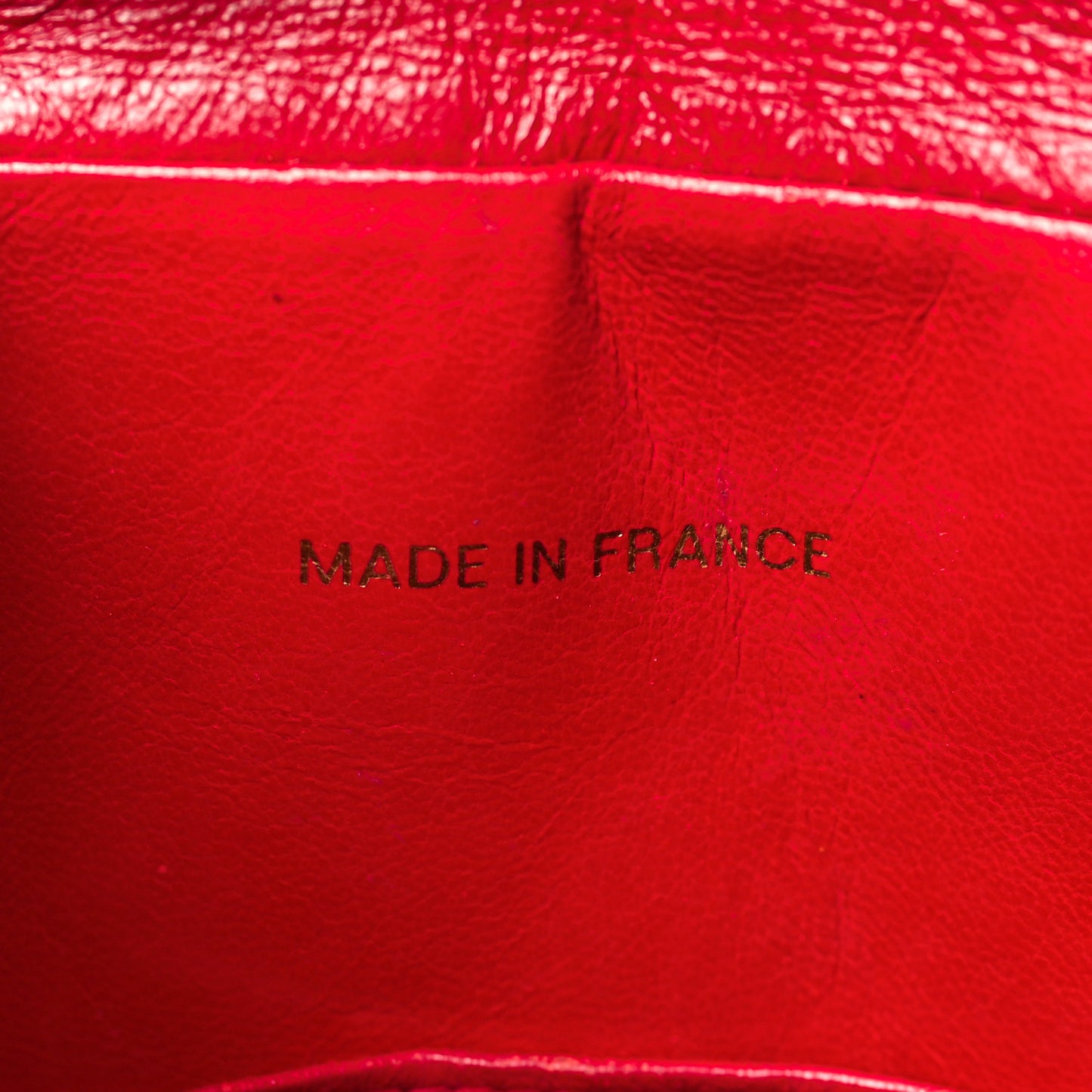 Caviar Quilted Camera Case Red