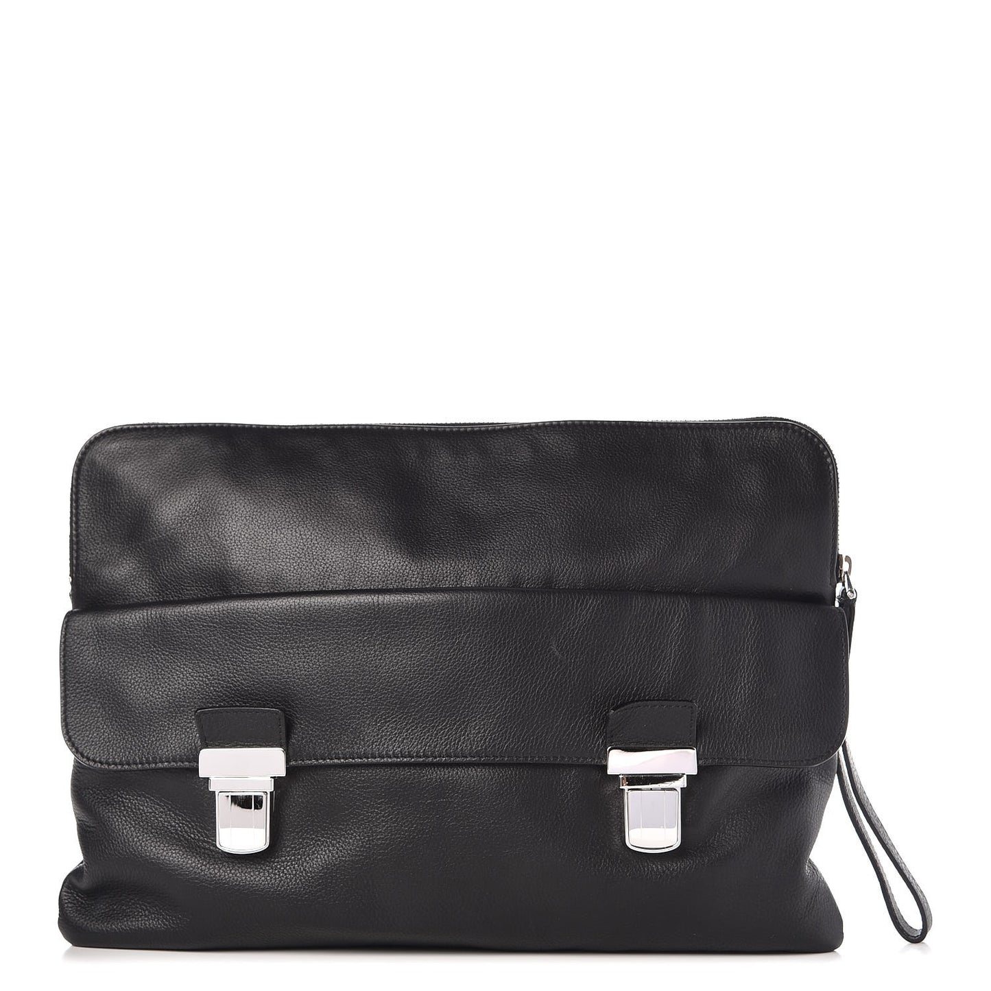 Calfskin Document Holder Black