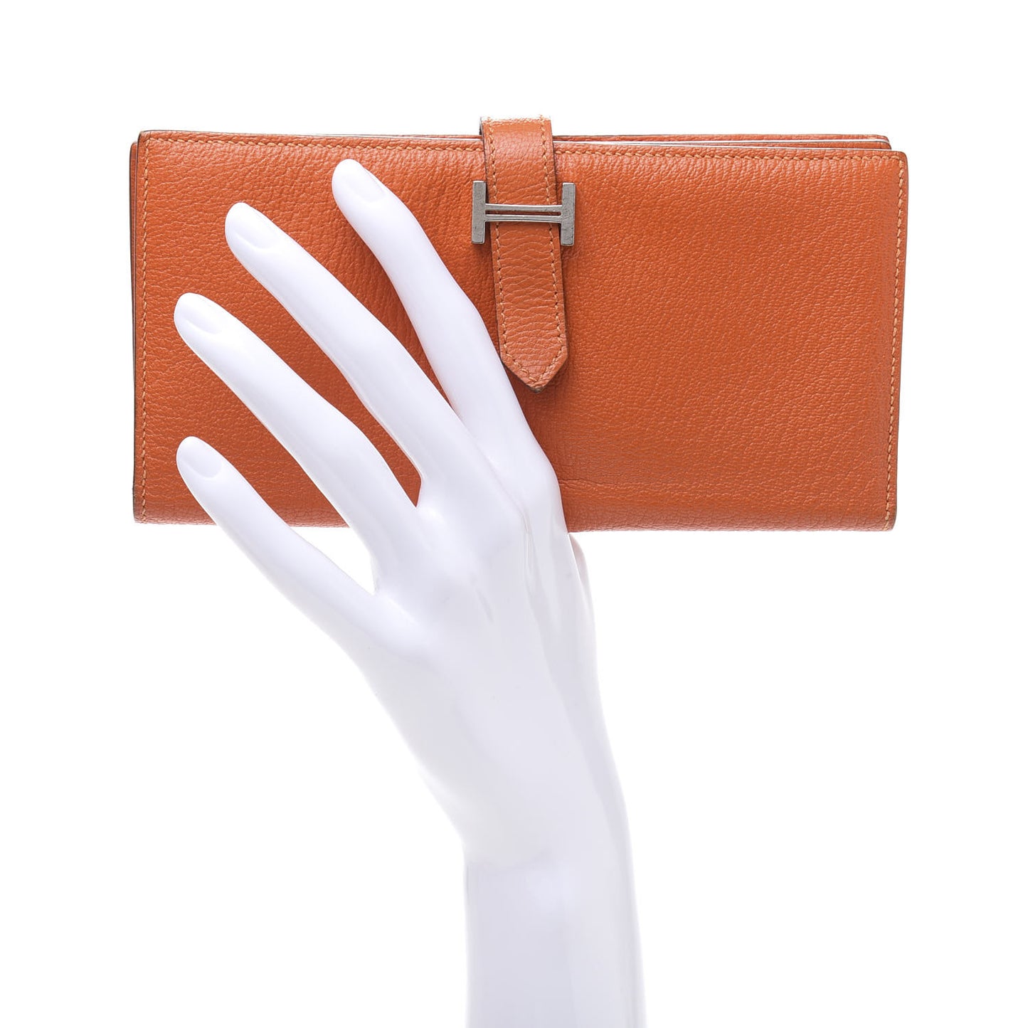 Chevre Mysore Bearn Gusset Wallet Feu