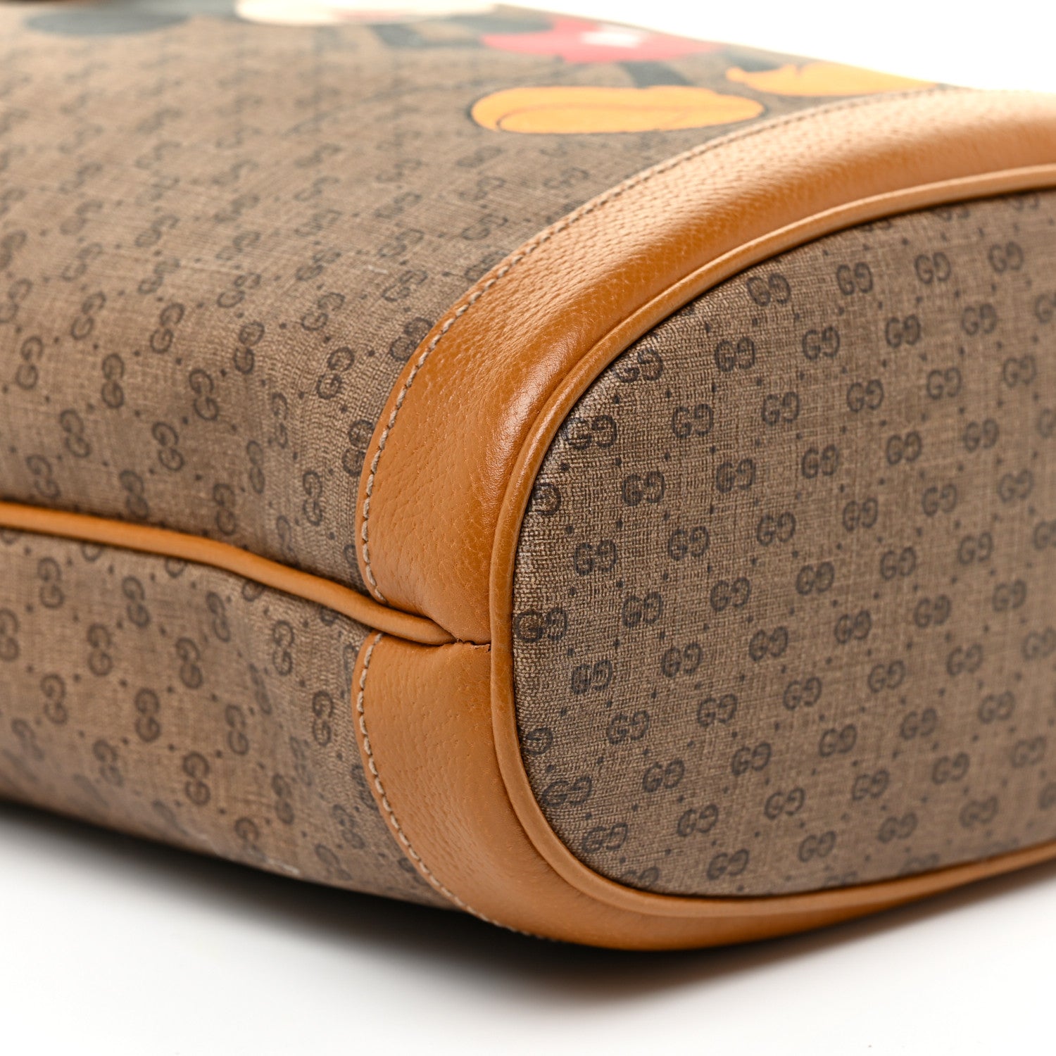Gucci X DISNEY Mini Vintage GG Supreme Monogram Bucket Bag Beige Vintage Sun Oil 8 of 9
