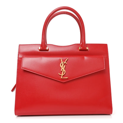 Saint Laurent Grain De Poudre Medium Uptown Tote Rouge Eros 1 of 10