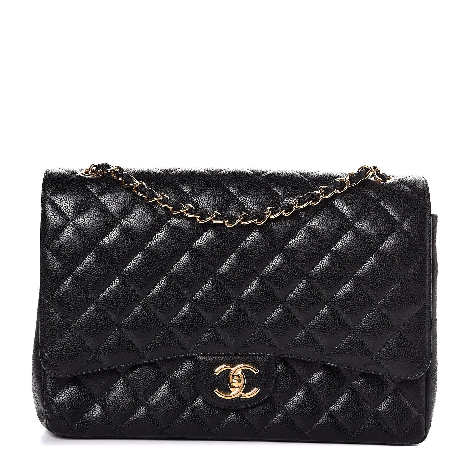 Chanel Caviar Quilted Maxi Double Flap Black 1 of 8