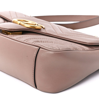 Gucci Calfskin Matelasse Small GG Marmont Shoulder Bag Porcelain Rose 13 of 13