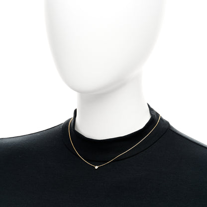 Tiffany 18K Yellow Gold Diamond .17ct Elsa Peretti Diamonds by the Yard Pendant Necklace 2 of 5