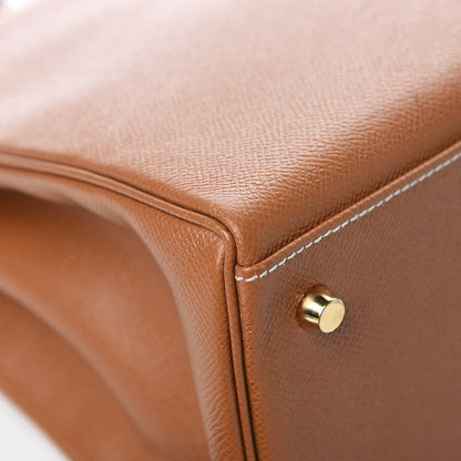 Hermes Courchevel Kelly Retourne 35 Gold 42 of 43