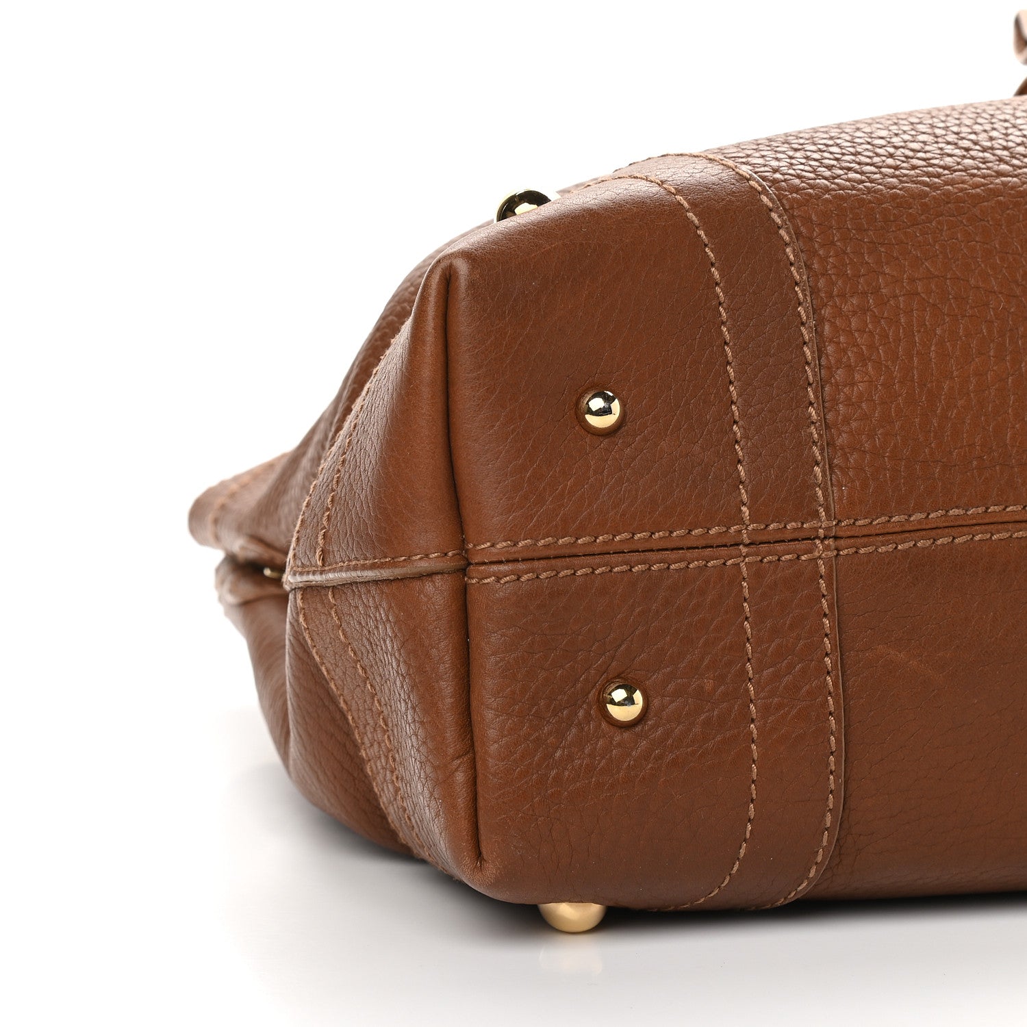 Dolce & Gabbana Grained Calfskin D Ring Shoulder Bag Brown 7 of 16