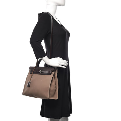 Hermes Vache Hunter Toile Herbag Zip 31 PM Etoupe Ebene 2 of 11