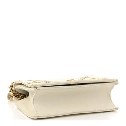 Christian Dior Lambskin Studded Small Diorama Flap Bag Latte 7 of 20