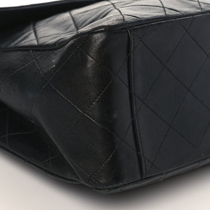 Chanel Lambskin Quilted XL Jumbo Single Flap Black 7 of 8