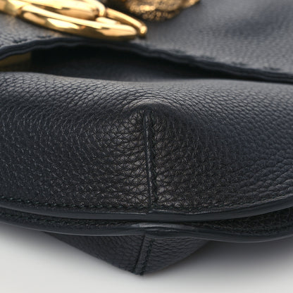 Gucci Cellarius Calfskin Feline GG Marmont Flap Shoulder Bag Black 10 of 10