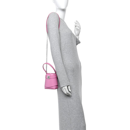 Givenchy Box Calfskin Micro Shark Lock Bucket Bag Pink 2 of 10