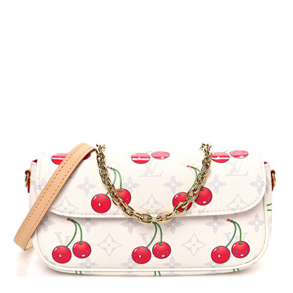 Louis Vuitton LV X TM Monogram Cerises Ivy Wallet On Chain White 1 of 9