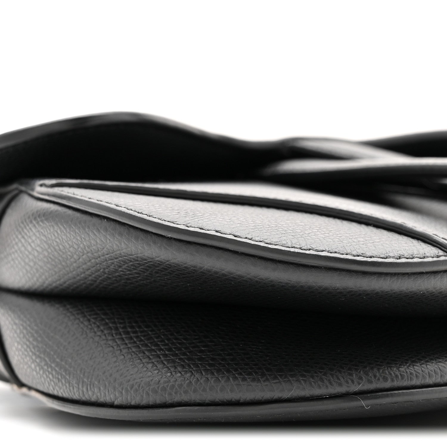 Christian Dior Grained Calfskin Mini Saddle Bag Black 9 of 11