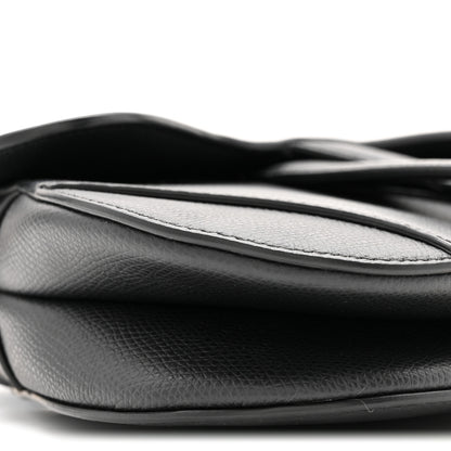 Christian Dior Grained Calfskin Mini Saddle Bag Black 9 of 11