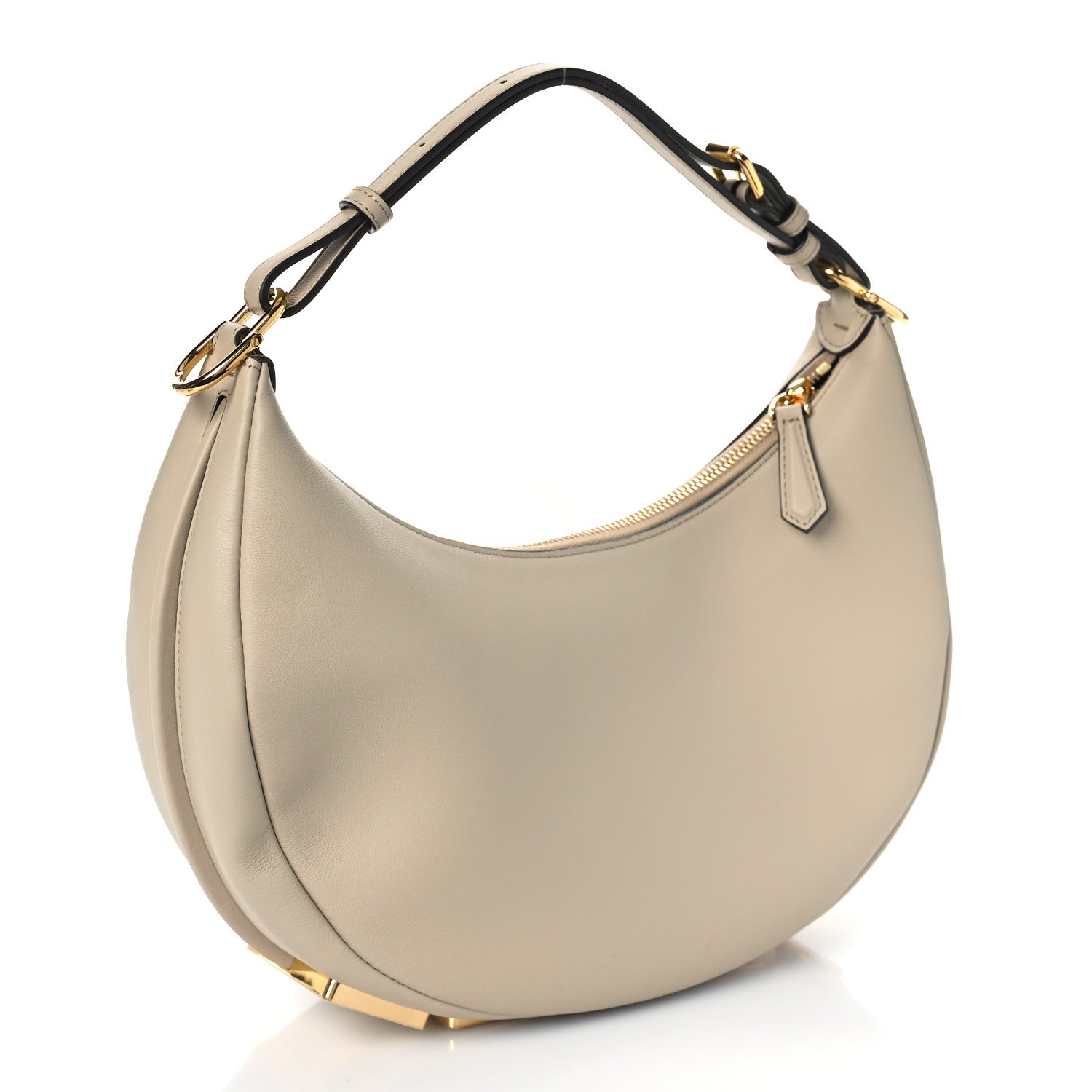 Fendi Vitello Grace Matte Small Fendigraphy Hobo Bag Nuvola 3 of 8