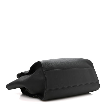 The Row Matte Grained Calfskin Marlo 17 Black 3 of 8