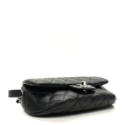Chanel Calfskin Quilted CC Uniform Flap Belt Bag Black 4 of 10