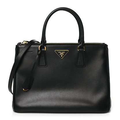 Prada Saffiano Medium Galleria Double Zip Tote Black 1 of 13