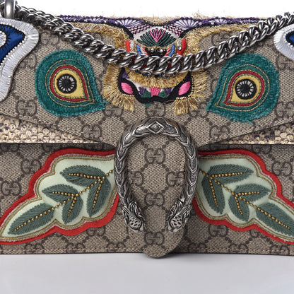 Gucci GG Supreme Monogram Python Embroidered Small Dionysus Shoulder Bag 8 of 10