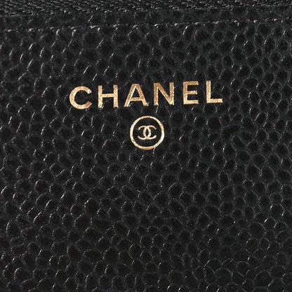 Chanel Caviar Quilted Wallet On Chain WOC Black 6 of 12
