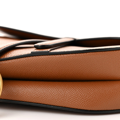 Christian Dior Grained Calfskin Saddle Bag Camello 10 of 11