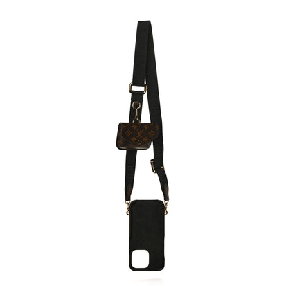 Louis Vuitton Monogram Bumper On Strap iPhone 13 Black 6 of 21