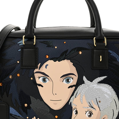 Loewe X HOWLS MOVING CASTLE Calfskin Amazona 28 Black 7 of 10