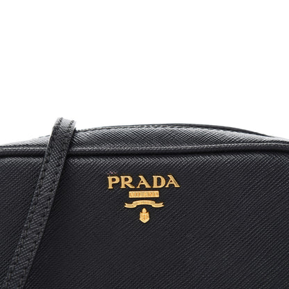 Prada Saffiano Mini Camera Crossbody Bag Black 14 of 14
