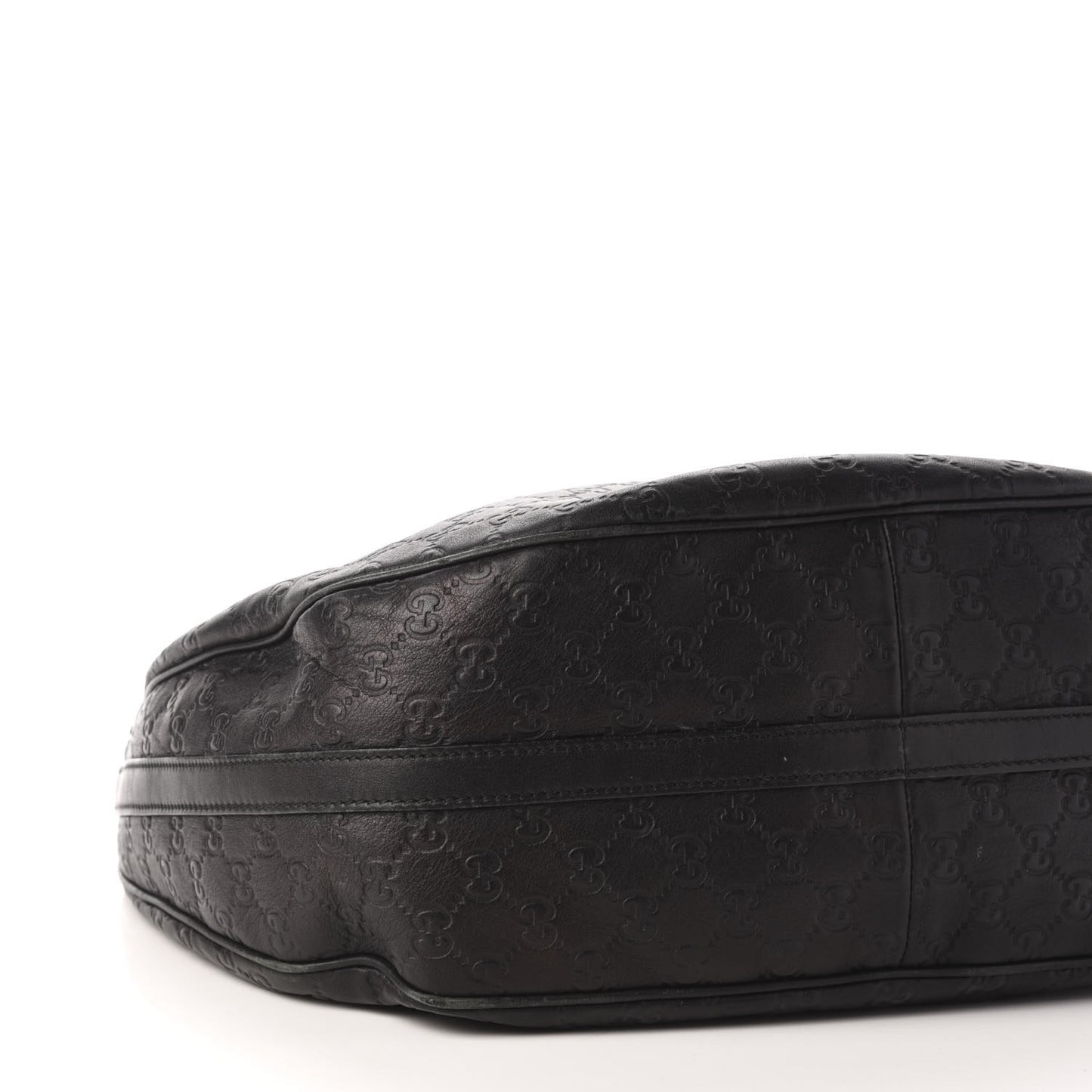 Guccissima Large GG Twins Hobo Black