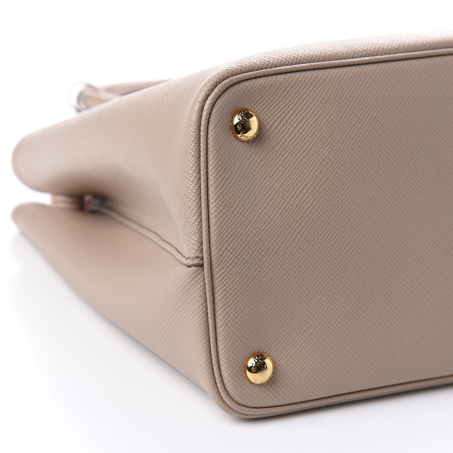 Saffiano Cuir Small Double Bag Cammeo Rosa