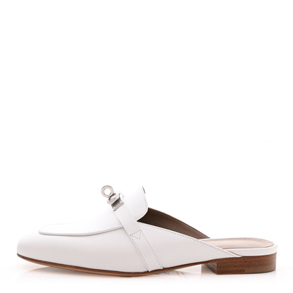 Hermes Calfskin Oz Mules 35 White 1 of 9