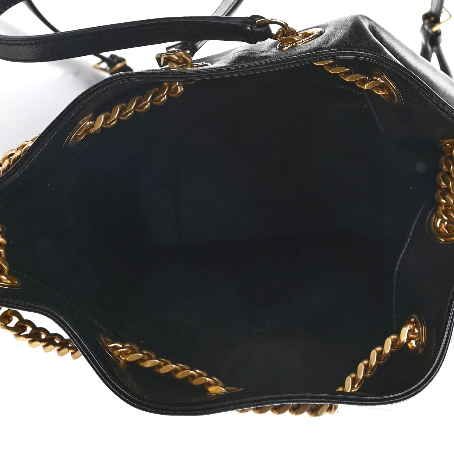Saint Laurent Lambskin Matelasse Monogram Joe Backpack Black 4 of 7