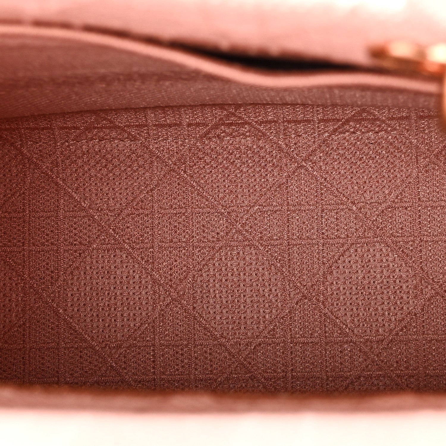 Christian Dior Canvas Embroidered Medium Lady D-Lite Bois De Rose 5 of 9