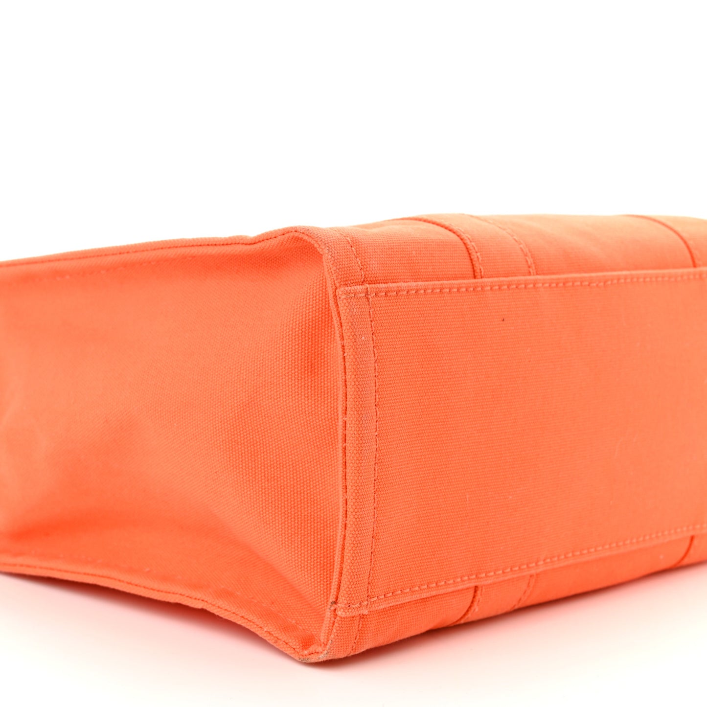 Cotton Canvas Medium The Traveler Tote Bag Orange