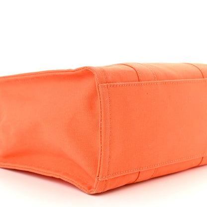 Marc Jacobs Cotton Canvas Medium The Traveler Tote Bag Orange 10 of 11