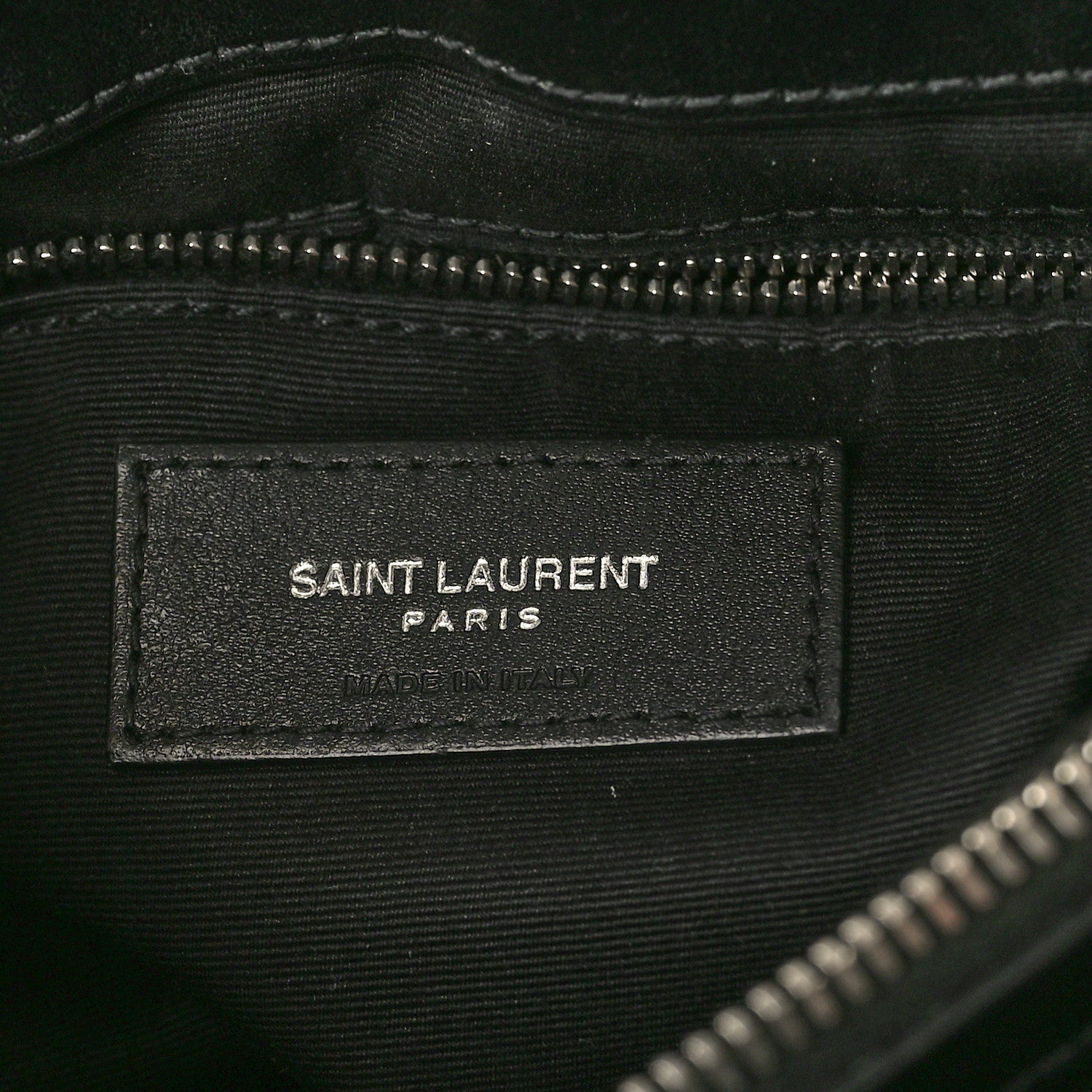 Saint Laurent Calfskin Y Quilted Monogram Medium Loulou Chain Satchel Black 6 of 12
