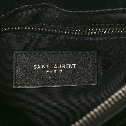 Saint Laurent Calfskin Y Quilted Monogram Medium Loulou Chain Satchel Black 6 of 12