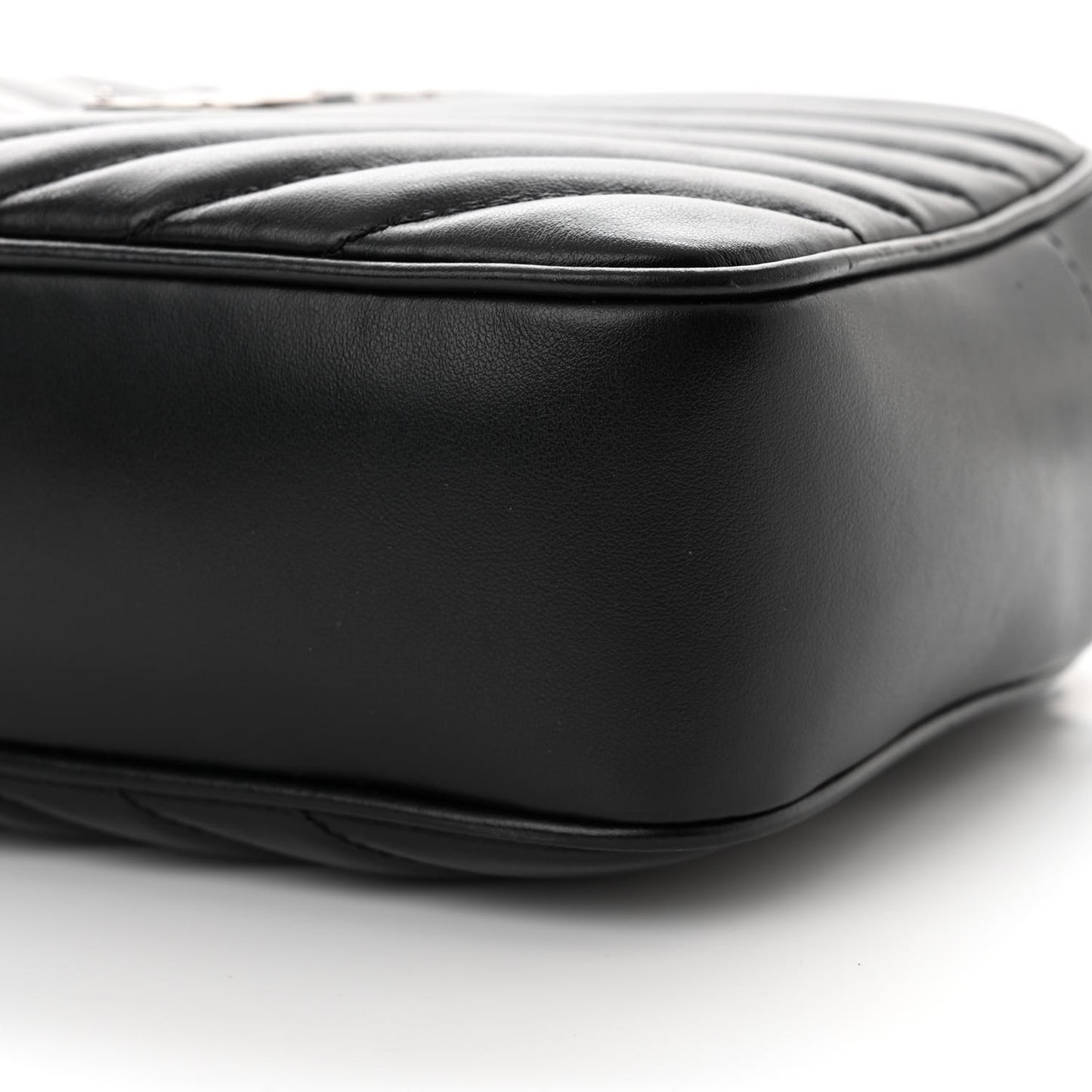 Calfskin Matelasse Monogram Lou Camera Bag Black