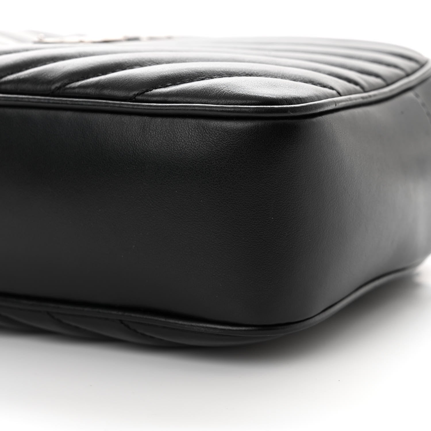 Saint Laurent Calfskin Matelasse Monogram Lou Camera Bag Black 10 of 12