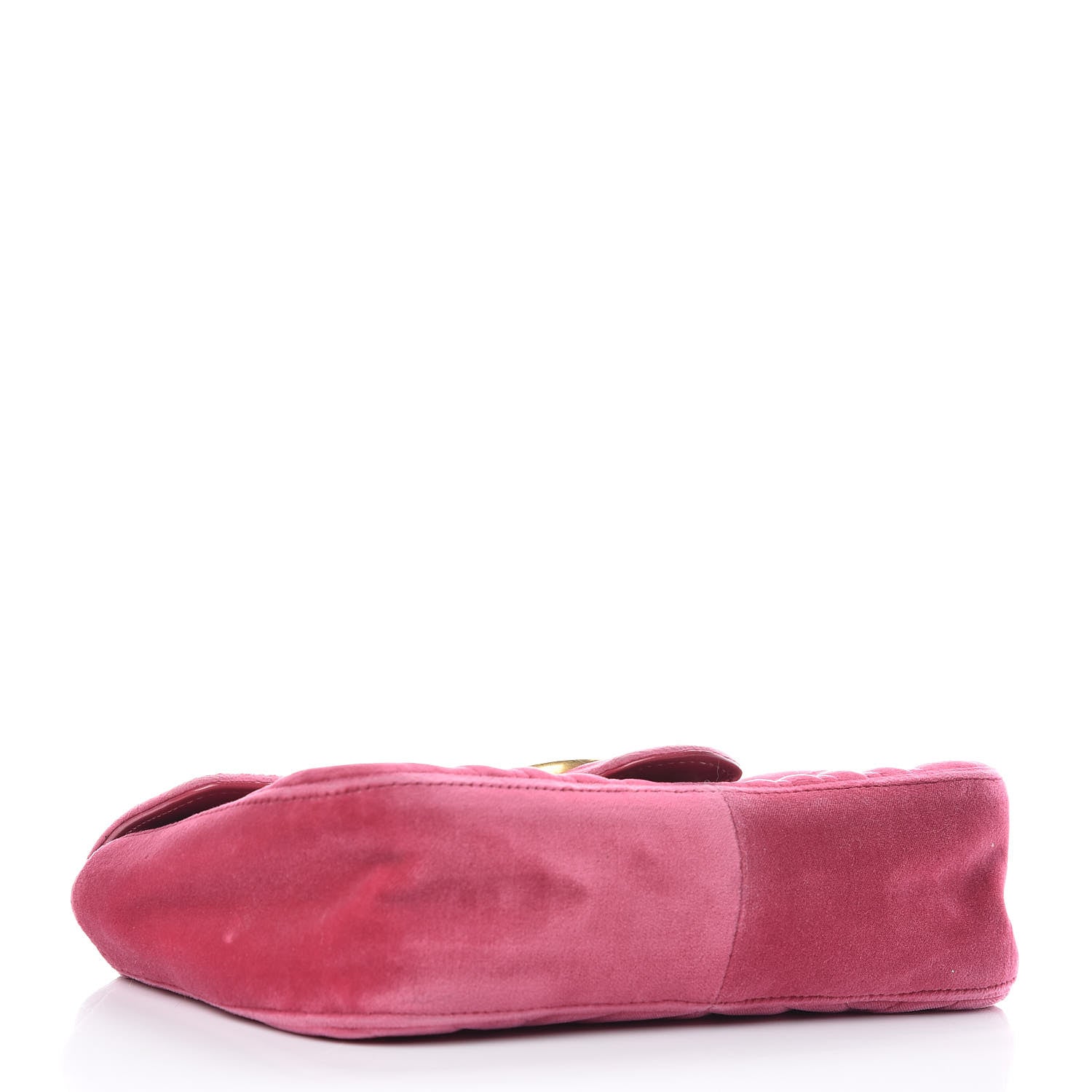 Gucci Velvet Matelasse Small GG Marmont Shoulder Bag Light Raspberry Rose 4 of 11