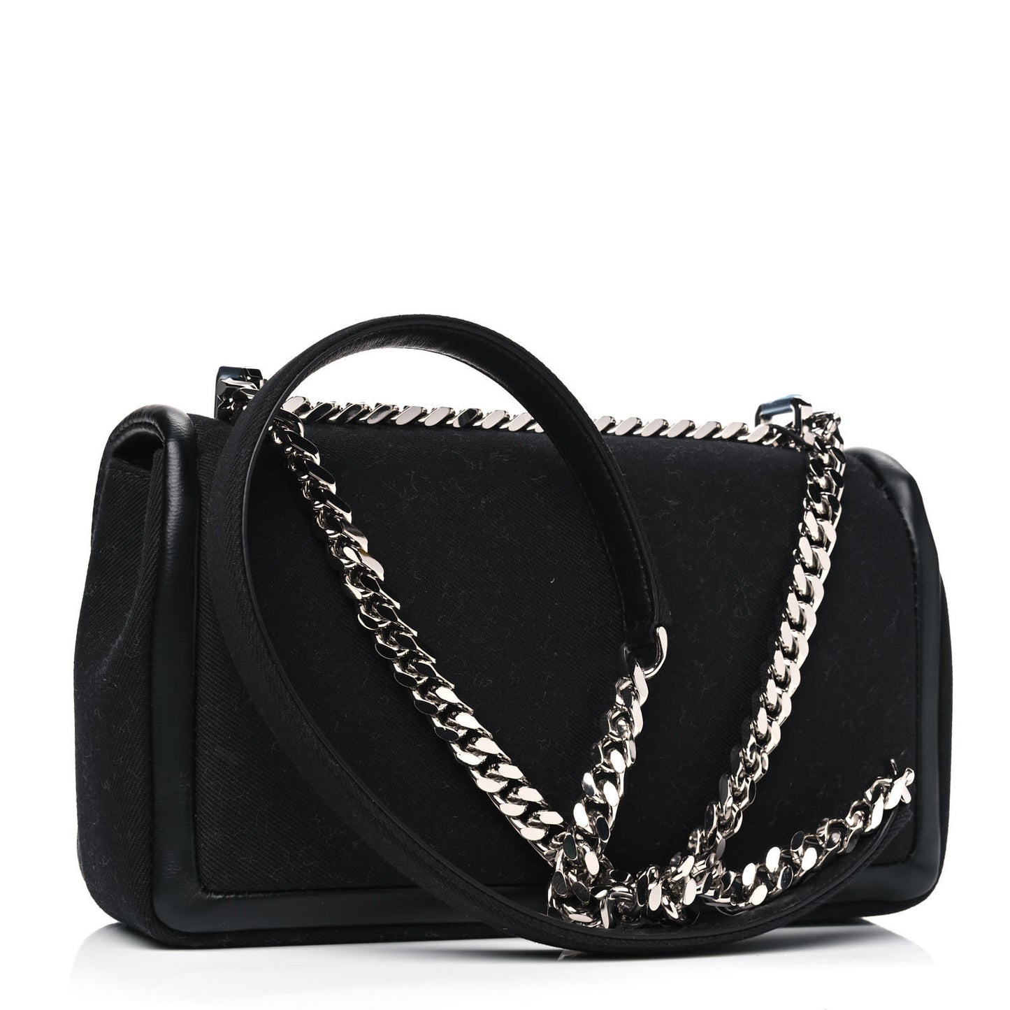 Canvas Printed Small Love Lola Bag Black