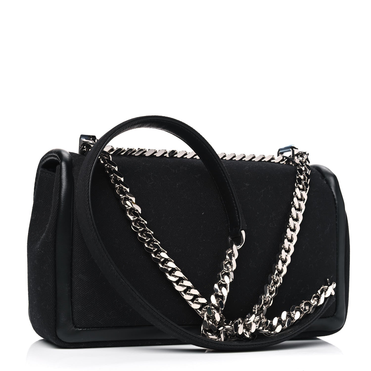 Burberry Canvas Printed Small Love Lola Bag Black 3 of 5