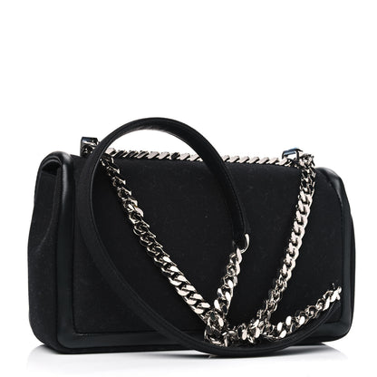 Burberry Canvas Printed Small Love Lola Bag Black 3 of 5